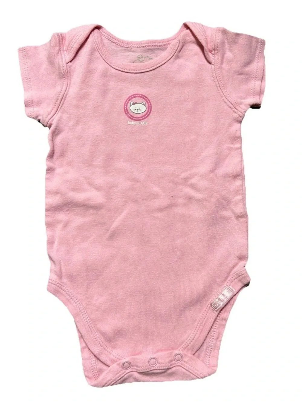 Baby Girl Short Sleeve Bodysuits Petit Bateau Pink Floral Size 3-6 Months